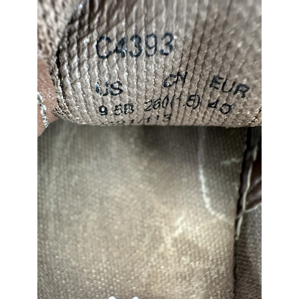 COACH Wells Ladies Slip on Sneaker 9.5B Khaki Saddle Trim Signature Jacquard - Picture 10 of 10